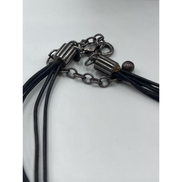 Chico's Pendant Signed Retro Enameled Geometric Pendant Statement Necklace - Picture 8 of 8